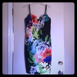 Floral Print Mini Dress
